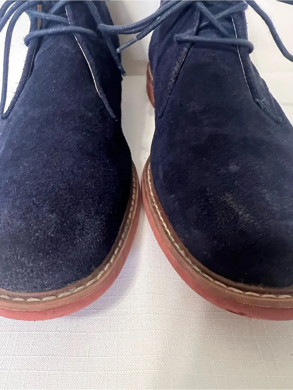 Tommy Hilfiger Gervis Blue Suede Chukka Boots Men’s Preppy Business Casual 10.5
